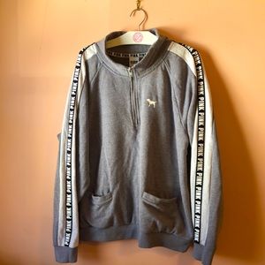 PINK 1/4 Zip Up with Pockets